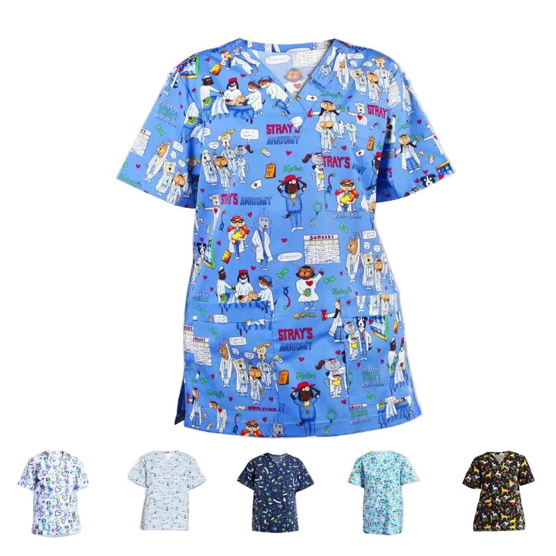 ANNO ProShield Unisex Unisex Clinical Uniform - Chlorine Resistant Medical Top (Model 09SS001) CJdropshipping