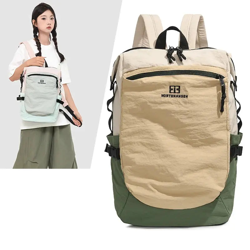 Outdoor double shoulder backpack for women, large capacity. It is portable and suitable for commuting, traveling. It is a cas MedSurgery Store For Digital Health