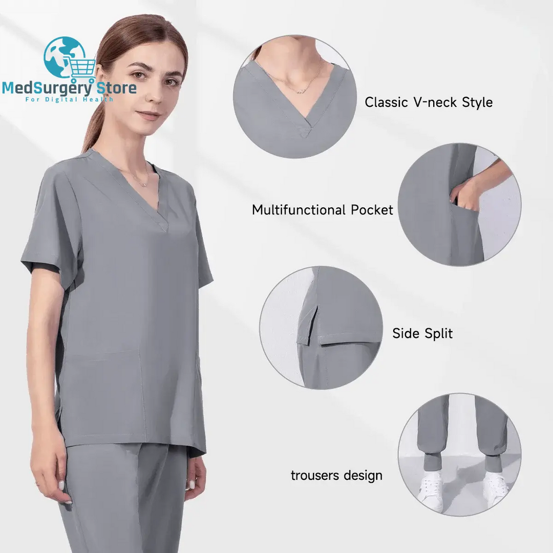 Wholesale Women Wear Scrub Suits Hospital Doctor Working Uniform Medical Surgical Multicolor Multicolor Unisex Uniform Nurse Accessories