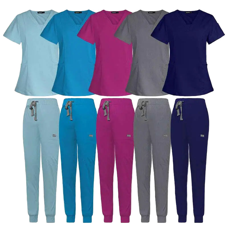 V-neck Split Surgical Gown Suit Female Short-sleeved NurseApparel & AccessoriesCJdropshippingMedSurgery Store For Digital HealthCJTZ153517201AZNavy BlueXSV - neck Split Surgical Gown Suit Female Short-sleeved Nurse