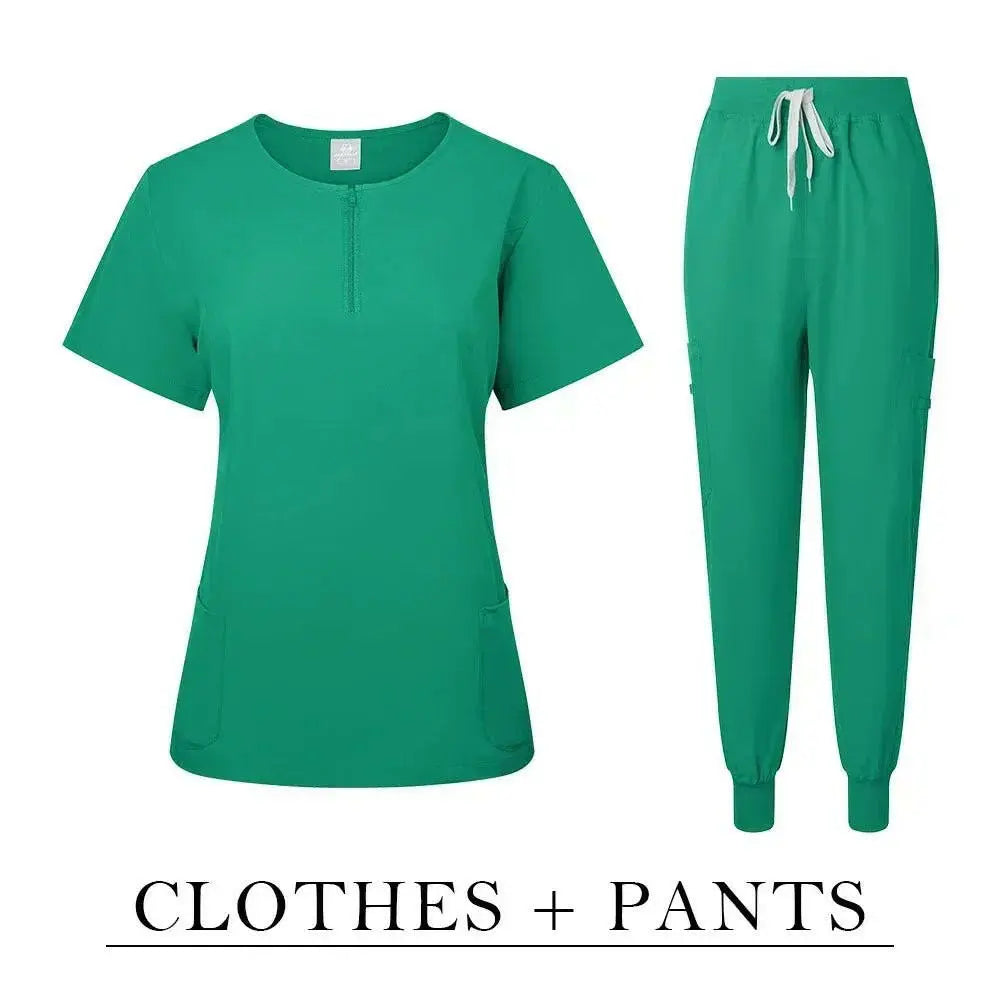 Surgical Uniform Women'S Care Set Top Pants Top Pants Medical Scrub Clinical Beauty Salon Hospital Setnurse Hospital