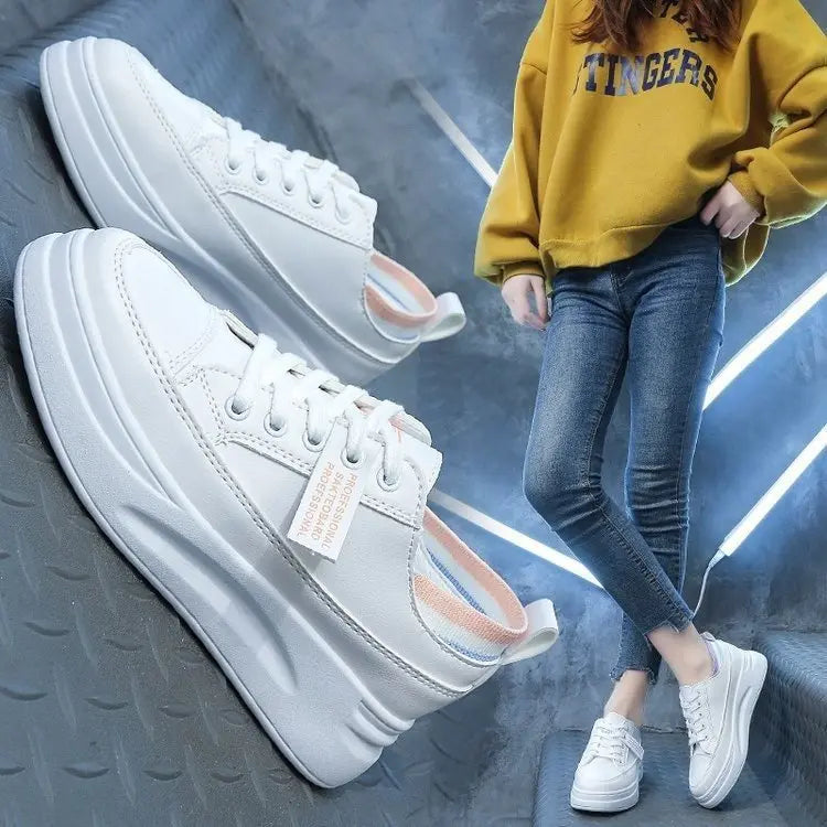 Fashion Sports High Casual Shoes White Shoes White Shoes Women MedSurgery Store For Digital Health