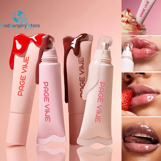 4-Color Moisturizing Lip Balm with Exfoliating Properties - Long-Lasting Lip Gloss for Women