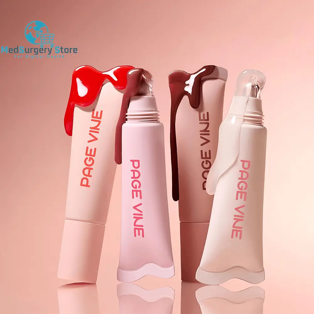 4-Color Moisturizing Lip Balm with Exfoliating Properties - Long-Lasting Lip Gloss for Women