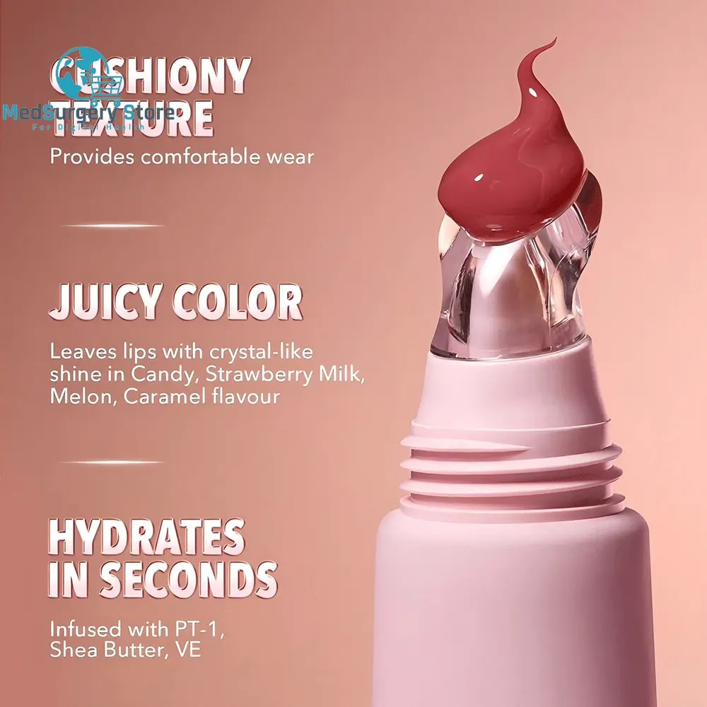 4-Color Moisturizing Lip Balm with Exfoliating Properties - Long-Lasting Lip Gloss for Women