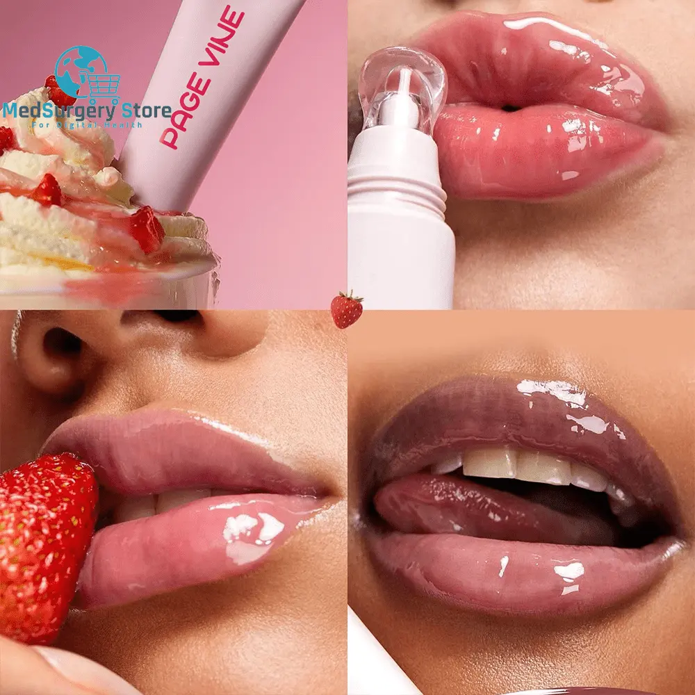 4-Color Moisturizing Lip Balm with Exfoliating Properties - Long-Lasting Lip Gloss for Women