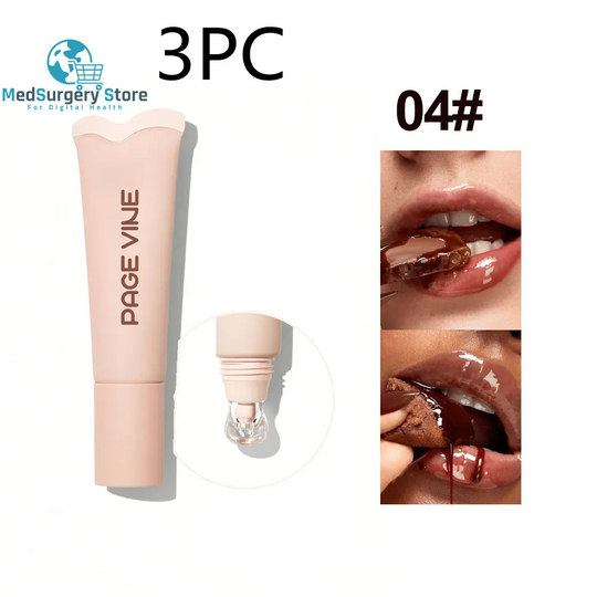 4-Color Moisturizing Lip Balm with Exfoliating Properties - Long-Lasting Lip Gloss for Women