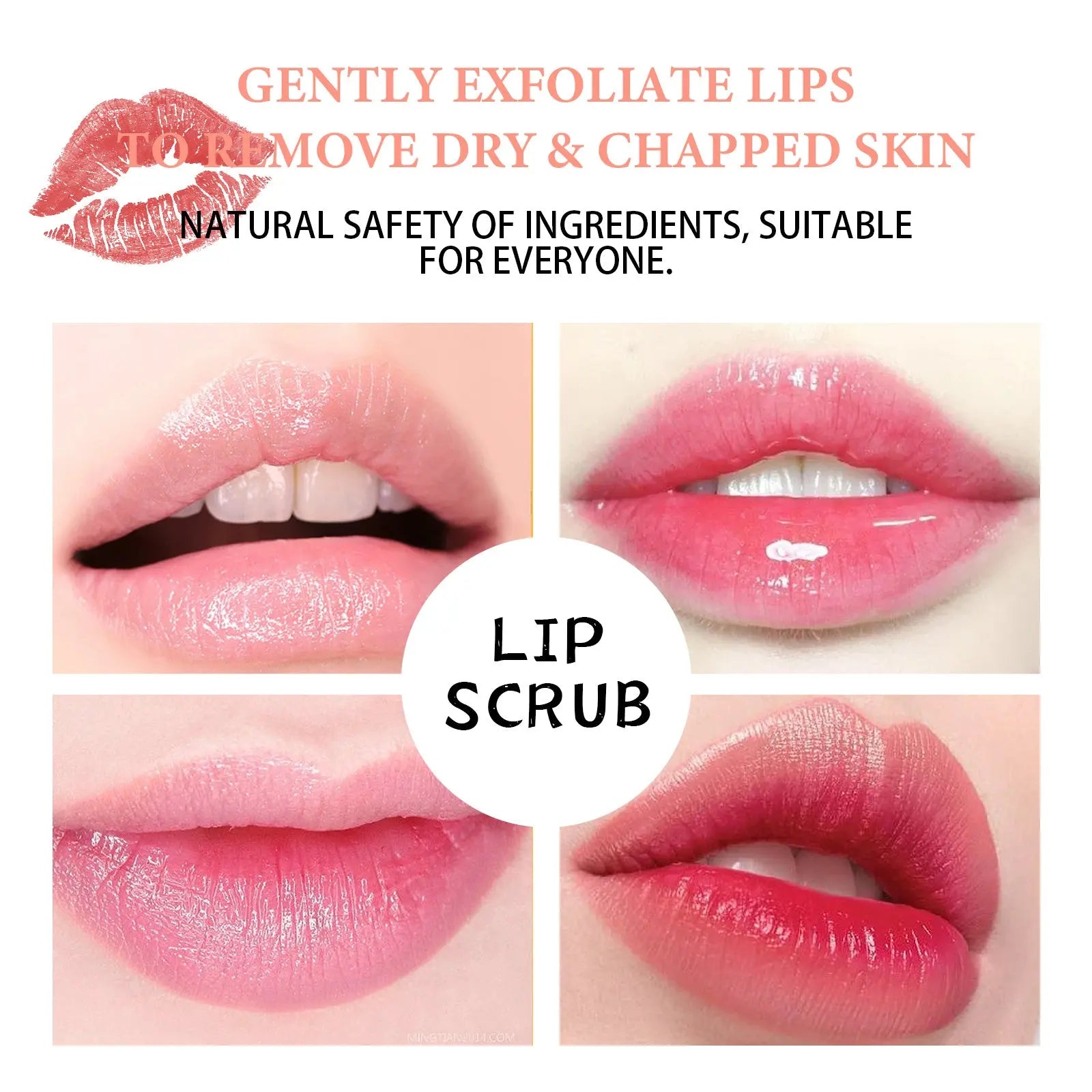 EELHOE Strawberry Lip Scrub - Intense Moisturizing and Lip Repair CJdropshipping