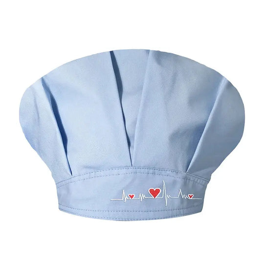 Women's scrub caps, Unisex adjustable cotton sweatband cap, head covering, Workwear, sanitary bouffant scrub caps, sanitary bouffant scrub caps CJdropshipping