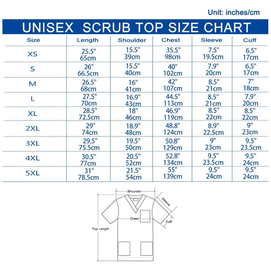 ANNO ProShield Unisex Unisex Clinical Uniform - Chlorine Resistant Medical Top (Model 09SS001) CJdropshipping