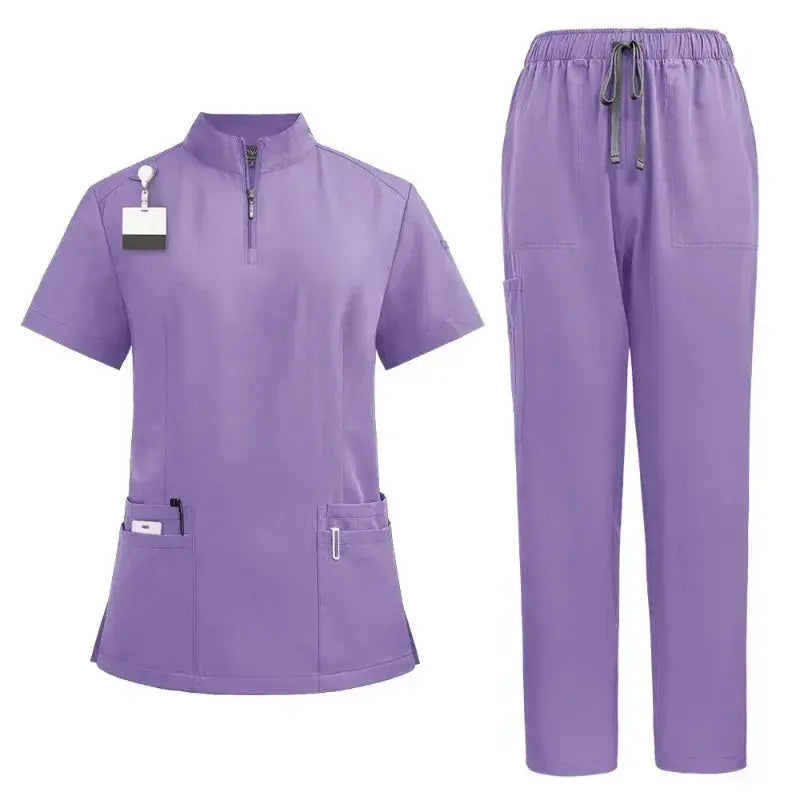 Surgical scrubs for doctor and nurse, scrub set for women, Beauty salon workwear, clinical gown, scrub pants, nursing tunic suit for Spa CJdropshipping