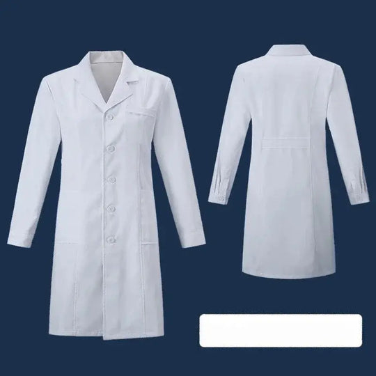 White coat, Experimental clothing for college students, men's and women's long sleeve medical clothing, chemistry and medicine short sleeve MedSurgery Store For Digital Health