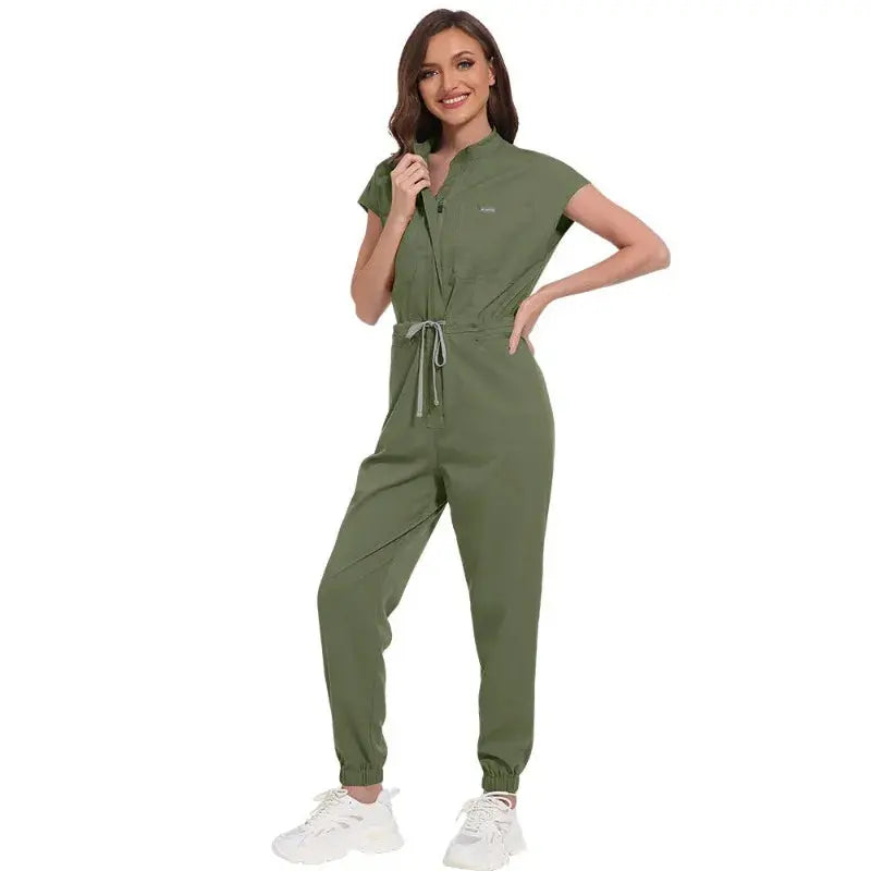 Wholesale medical scrubs, women's scrub uniform, short sleeve jumpsuit, Hospital scrubs, scrub uniforms with pocket CJdropshipping