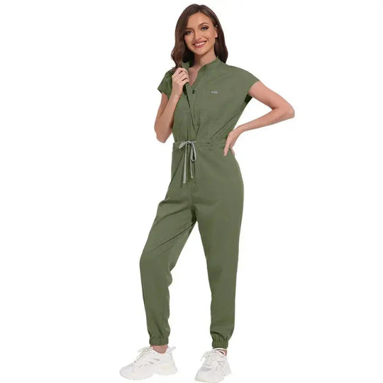 Wholesale medical scrubs, women's scrub uniform, short sleeve jumpsuit, Hospital scrubs, scrub uniforms with pocket CJdropshipping