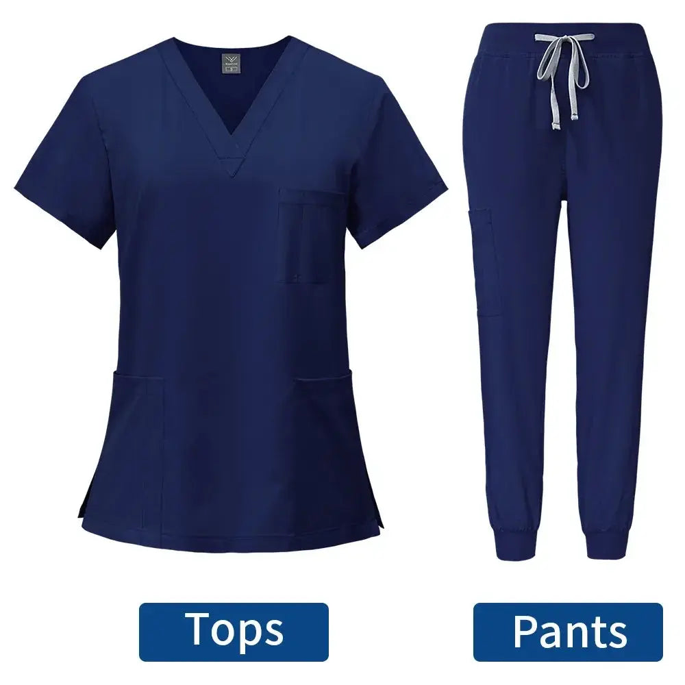Women's tight fitting medical uniform, gown sets, nursing accessories, hospital surgery gowns, Dental clinic, beauty salon, CJdropshipping workwear.