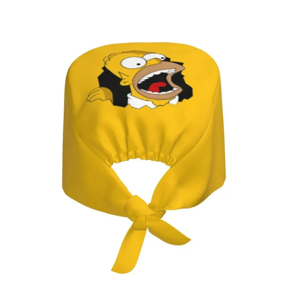 Customized The Simpsons Cartoon Cartoon Medical Staff Scrubs Hat Men Women Doctor Nursing Surgical Scrub Caps MedSurgery Store For Digital Health