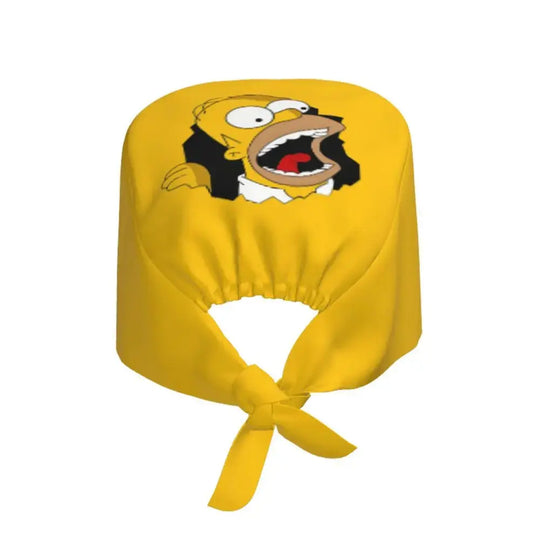 Customized The Simpsons Cartoon Cartoon Medical Staff Scrubs Hat Men Women Doctor Nursing Surgical Scrub Caps MedSurgery Store For Digital Health