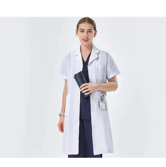 Cheap white lab coat for women, men, students, chemistry, healthcare professional, nurse, long sleeve, doctor's lab coat XK002 MedSurgery Store For Digital Health