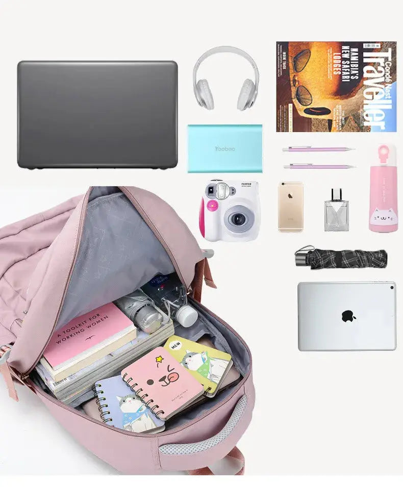 Girls school backpack, children's backpack, boy, teenager, primary class school backpack, women's backpack, teenage backpack kit MedSurgery Store For Digital Health