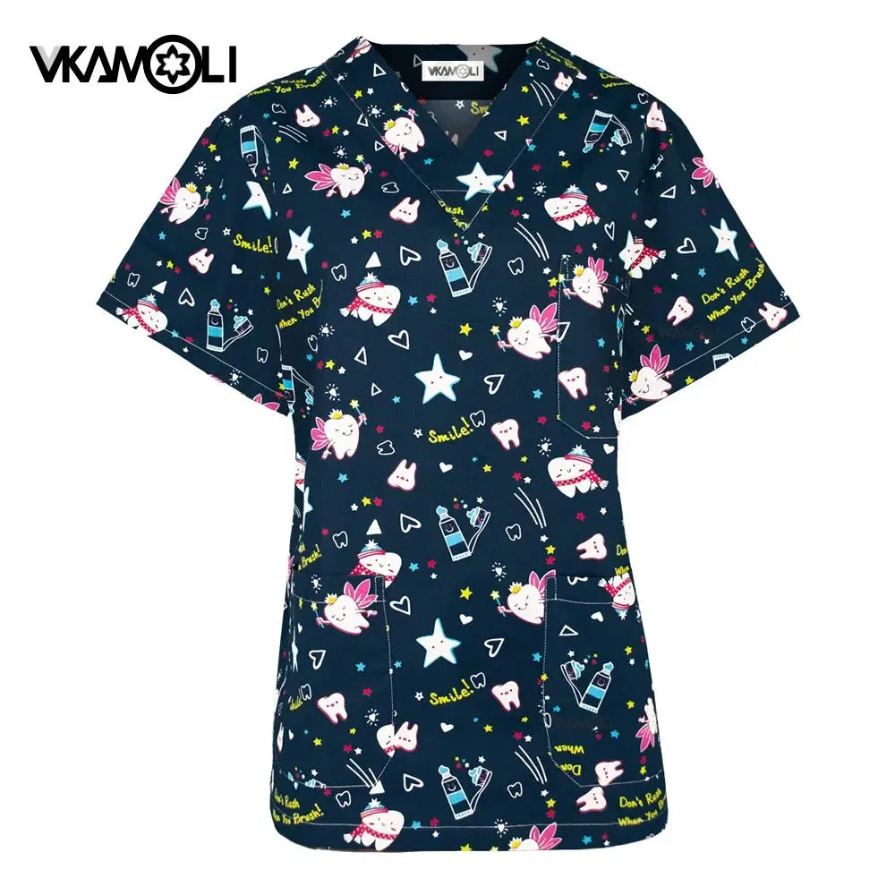 Spa uniform for pet clinic, women's workwear, medical suit, exfoliating tops, exfoliating shirt CJdropshipping