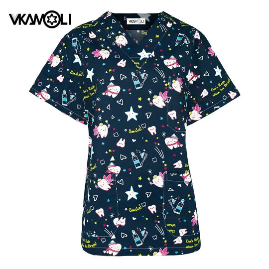 Spa uniform for pet clinic, women's workwear, medical suit, exfoliating tops, exfoliating shirt CJdropshipping