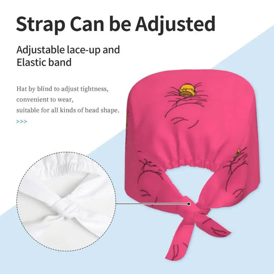Customized The Simpsons Cartoon Cartoon Medical Staff Scrubs Hat Men Women Doctor Nursing Surgical Scrub Caps MedSurgery Store For Digital Health