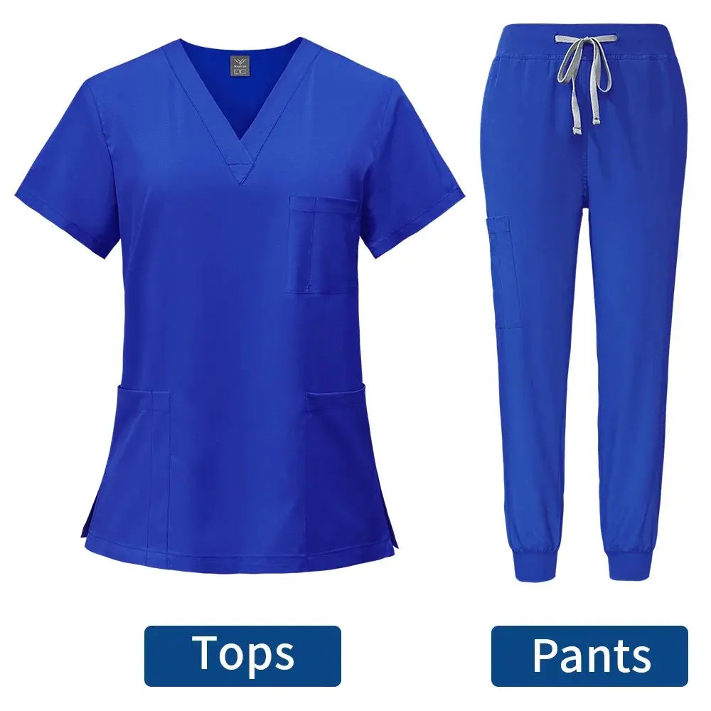 Women's tight fitting medical uniform, gown sets, nursing accessories, hospital surgery gowns, Dental clinic, beauty salon, CJdropshipping workwear.