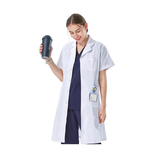 Cheap white lab coat for women, men, students, chemistry, healthcare professional, nurse, long sleeve, doctor's lab coat XK002 MedSurgery Store For Digital Health