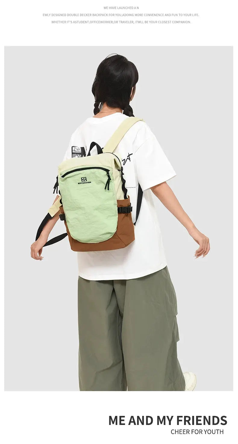 Outdoor double shoulder backpack for women, large capacity. It is portable and suitable for commuting, traveling. It is a cas MedSurgery Store For Digital Health