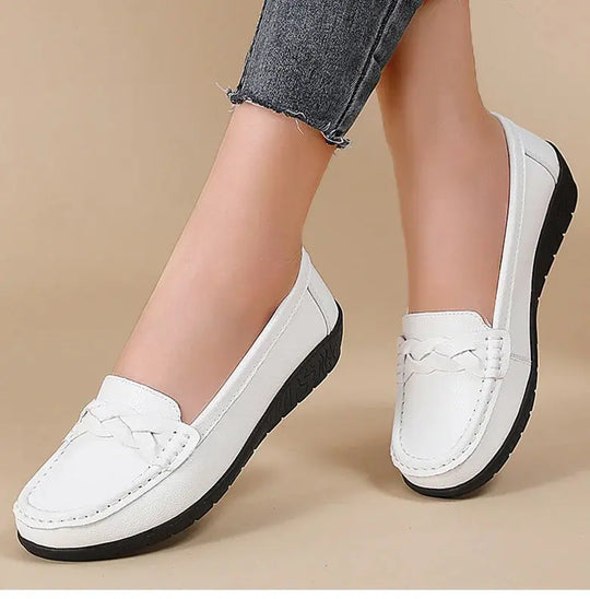 Women's Shoes 2025, New Soft Leather Flat Shoes, Women's Loafers, Casual Flat Shoes, Women's Shoes, White Shoes for Women MedSurgery Store For Digital Health