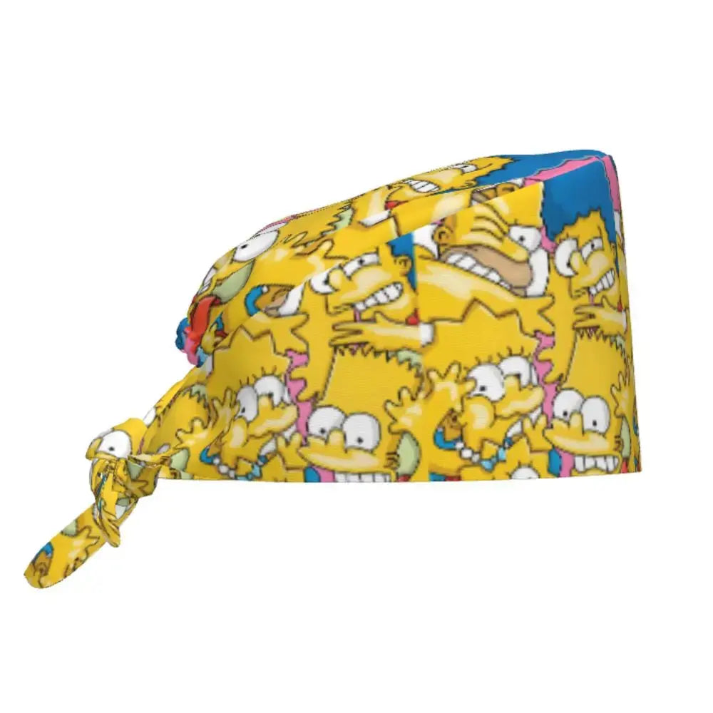 Personalized adjustable work cap with brain explosion, Simpsons surgical cap, surgical cap for nursing, doctor, surgeon, for Chef MedSurgery Store For Digital Health