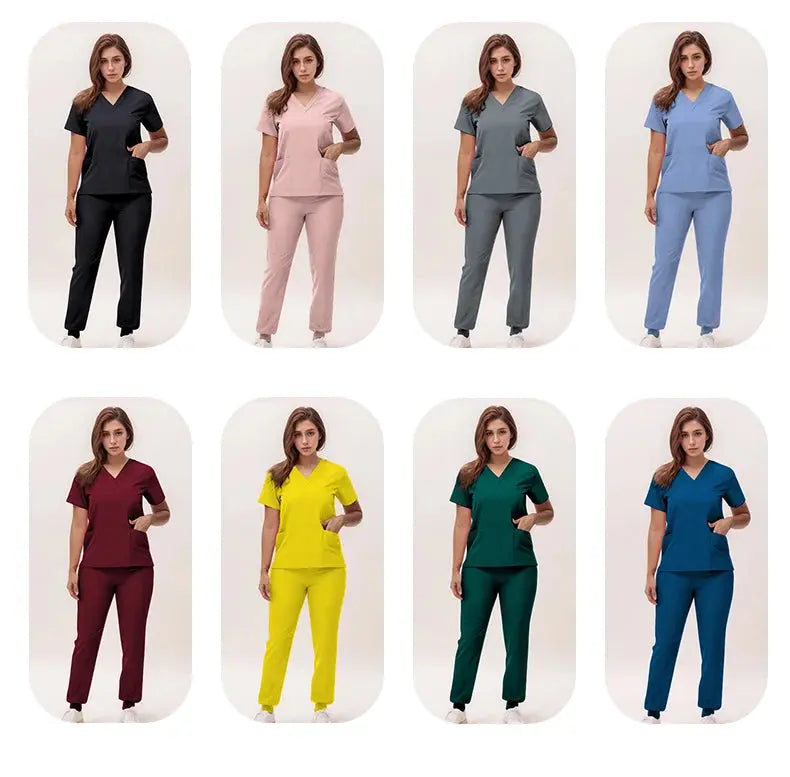 2025 new v-neck nursing scrubs, jogging pants, surgical scrubs sets, dentist nursing scrubs, hospital scrubs, hospital scrubs S21 MedSurgery Store For Digital Health