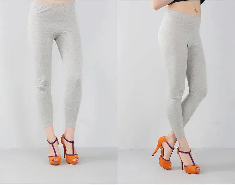 Women's bamboo fiber stretch leggings, nine point pants, casual, plus size, spring, summer and fall, new from 2024 DSers Fulfillment