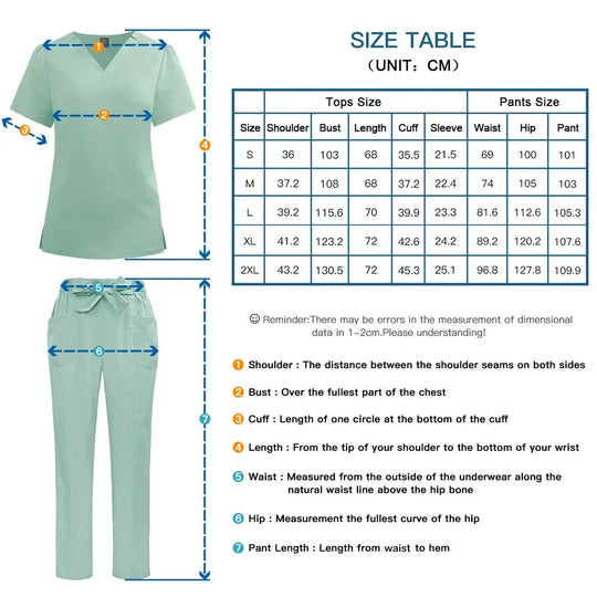 Short sleeve clinic work wear, women's medical uniforms, Hospital scrubs, Dental clinic scrub suit, CJdropshipping nurses accessories.