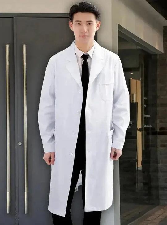 Nursing coverall, white coat, women's long sleeve doctor uniform, men's short sleeve doctor lab coat, university laboratory chemist MedSurgery Store For Digital Health