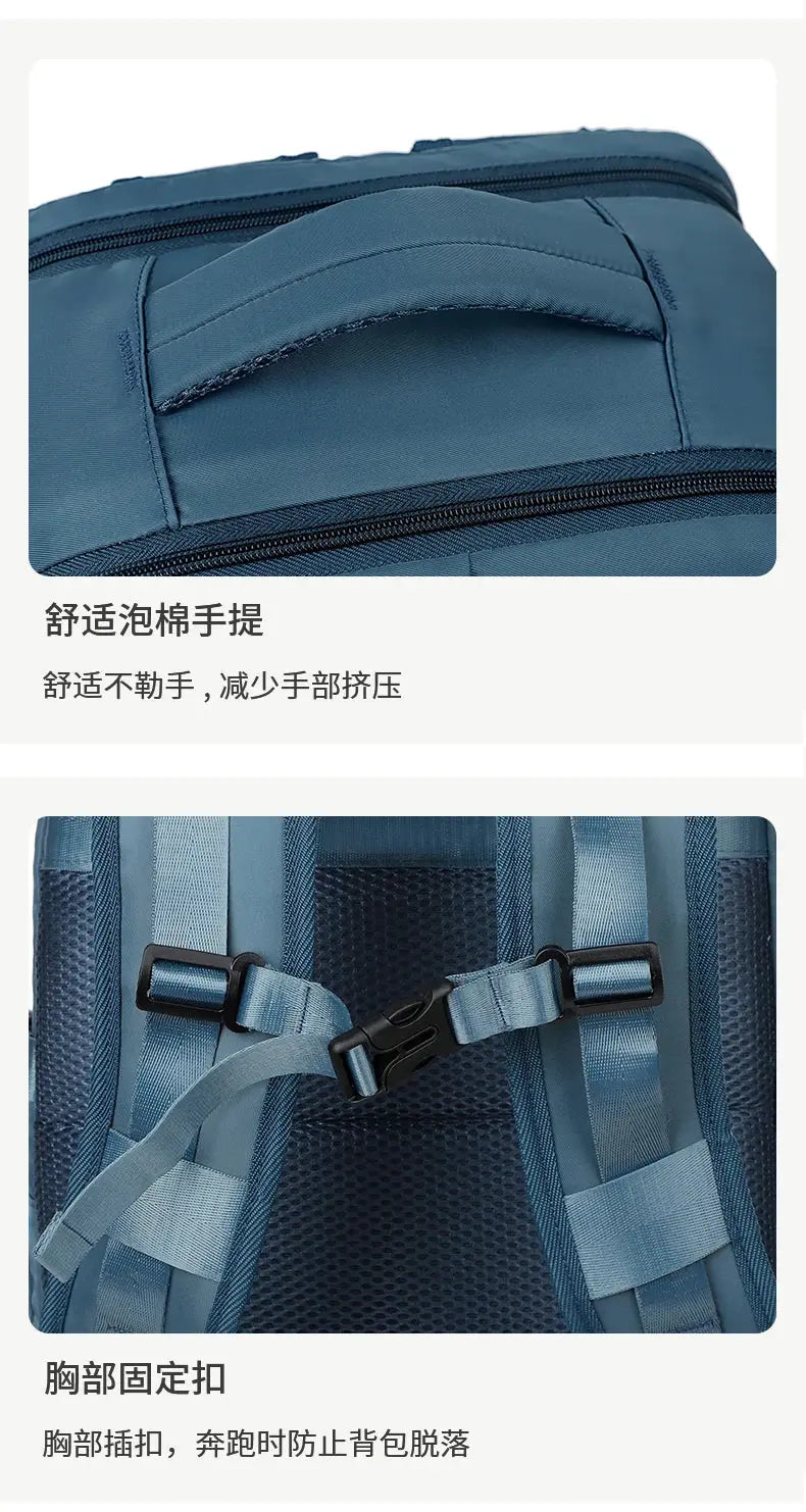 Large travel backpack for women and men, cabin bag, multifunctional waterproof airplane backpack with USB charging, anti-theft backpack MedSurgery Store For Digital Health