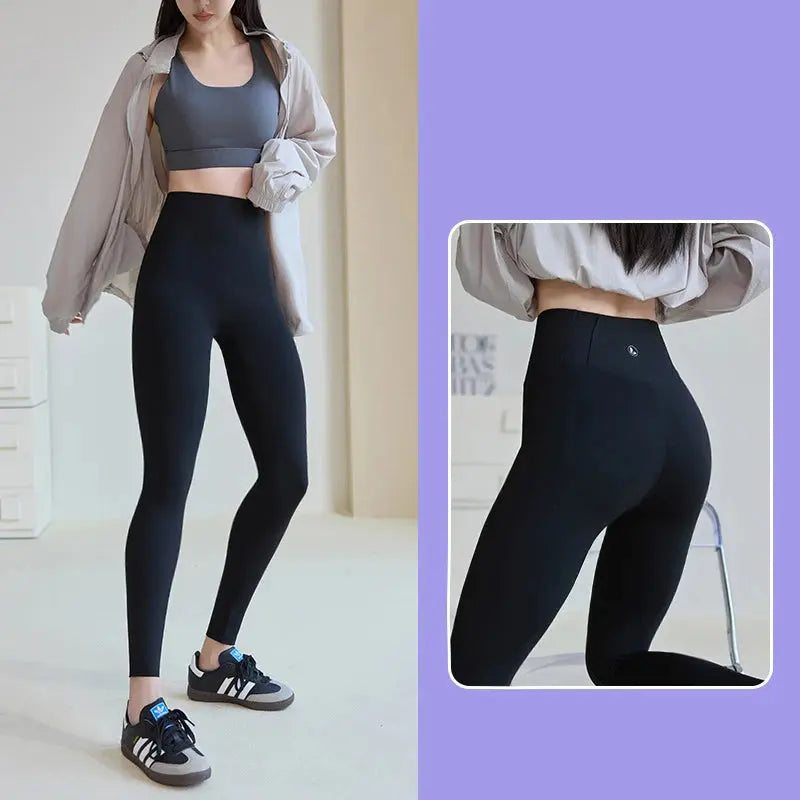 BIVIGAOS 2025 Spring Summer New Red Plum 3D Nude Feeling Nude Sharkskin Leggings Slim Women Sexy Sport Yoga Push Up Fitness Leggings MedSurgery Store For Digital Health
