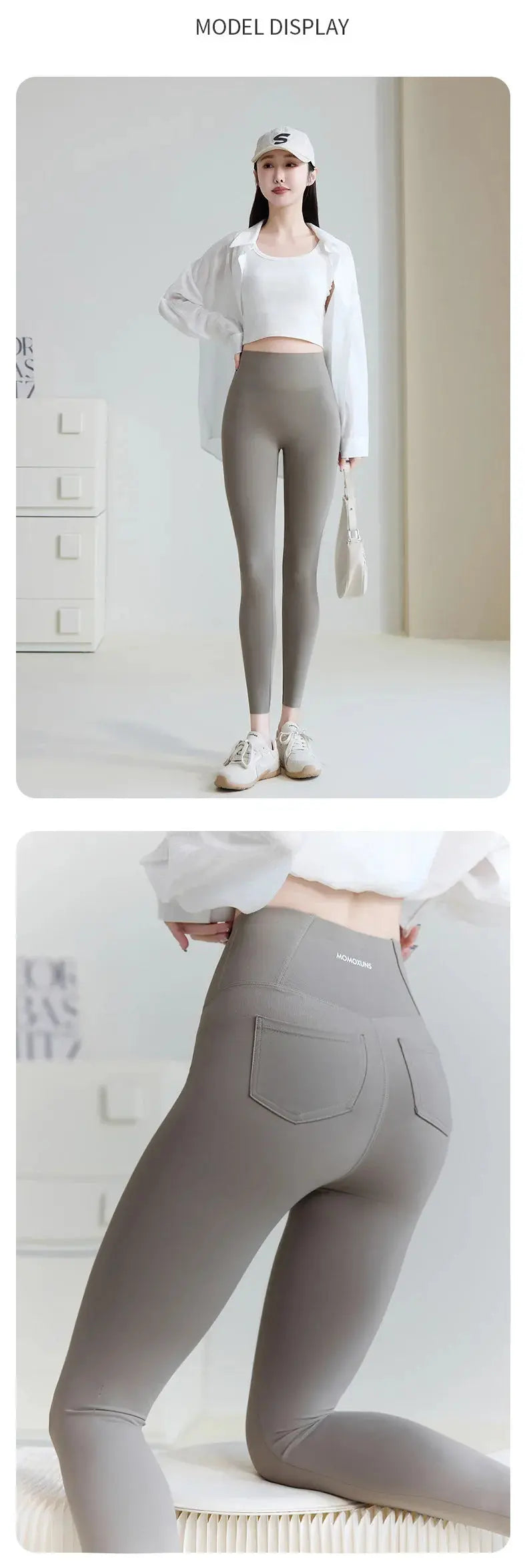 BIVIGAOS 2025 Spring Summer back pocket Sharkskin Leggings women's tight white Casual sport Fitness Leggings Leggings skinny pants MedSurgery Store For Digital Health