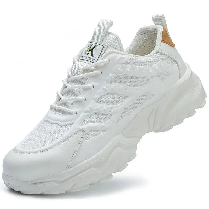 White safety shoes for men and women, shockproof, anti-puncture, anti-puncture, insulation, 6kv, wear-resistant, black, white, breathable, lightweight MedSurgery Store For Digital Health