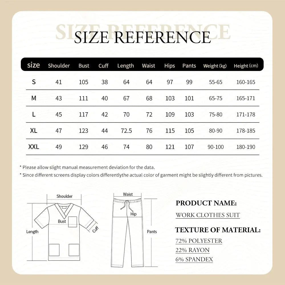 Women's tight fitting medical uniform, gown sets, nursing accessories, hospital surgery gowns, Dental clinic, beauty salon, CJdropshipping workwear.