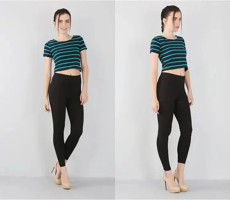 Women's bamboo fiber stretch leggings, nine point pants, casual, plus size, spring, summer and fall, new from 2024 DSers Fulfillment