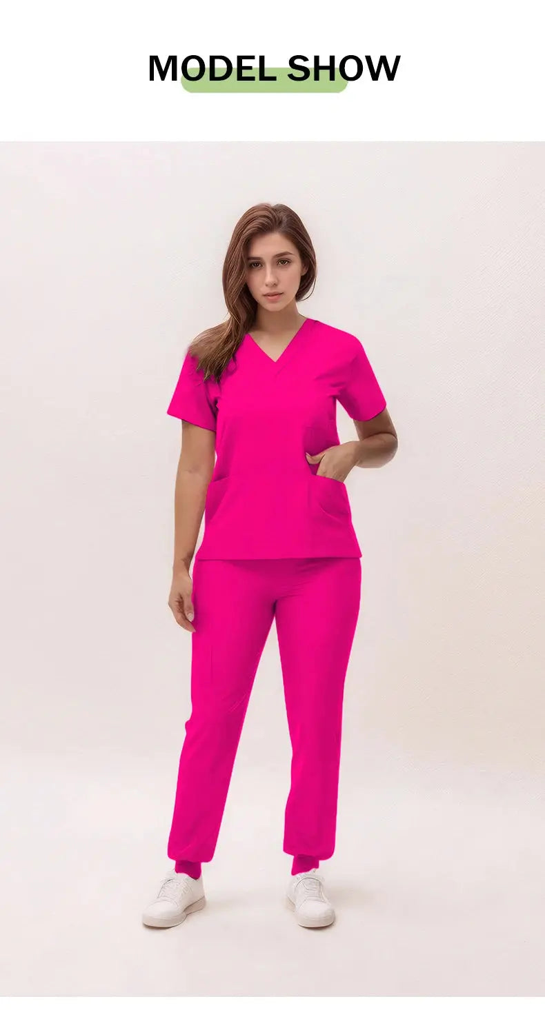 2025 new v-neck nursing scrubs, jogging pants, surgical scrubs sets, dentist nursing scrubs, hospital scrubs, hospital scrubs S21 MedSurgery Store For Digital Health