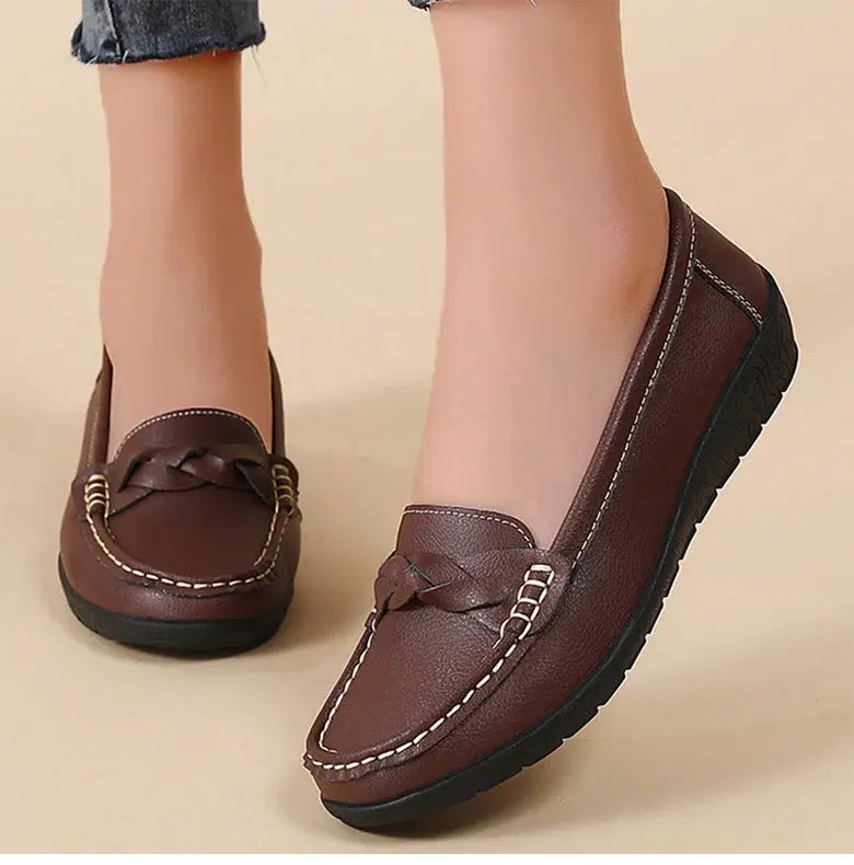 Women's Shoes 2025, New Soft Leather Flat Shoes, Women's Loafers, Casual Flat Shoes, Women's Shoes, White Shoes for Women MedSurgery Store For Digital Health