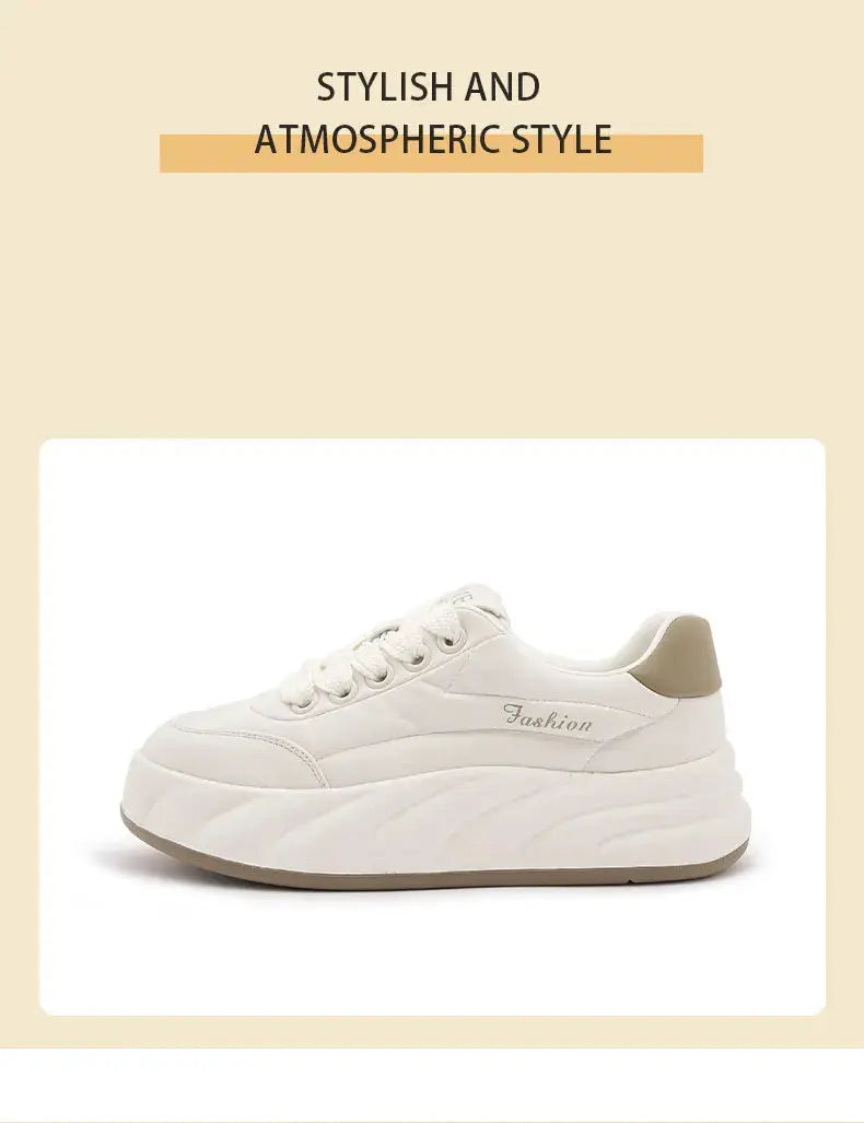 Women's white shoes 2025, new flat sneakers, Korean style, casual sports, versatile bread shoes MedSurgery Store For Digital Health