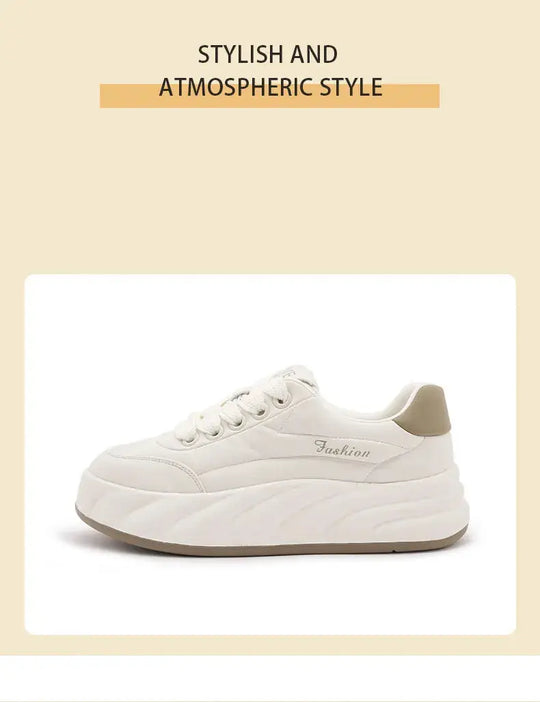 Women's white shoes 2025, new flat sneakers, Korean style, casual sports, versatile bread shoes MedSurgery Store For Digital Health