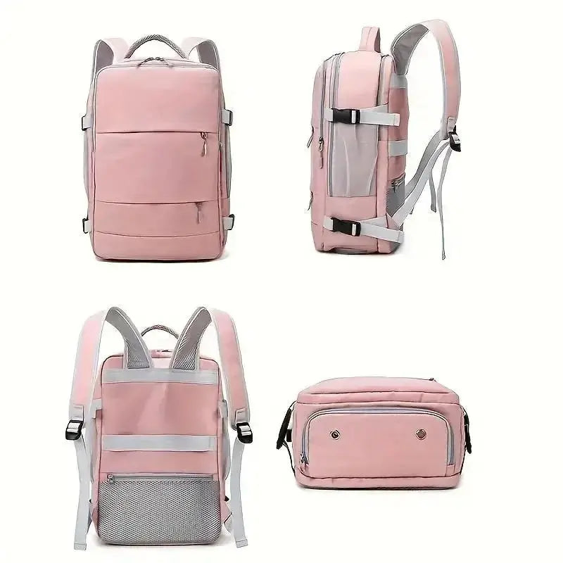 Women's large capacity travel backpack, multifunction, shoe storage, multi-layer, dry and wet separation, waterproof MedSurgery Store For Digital Health