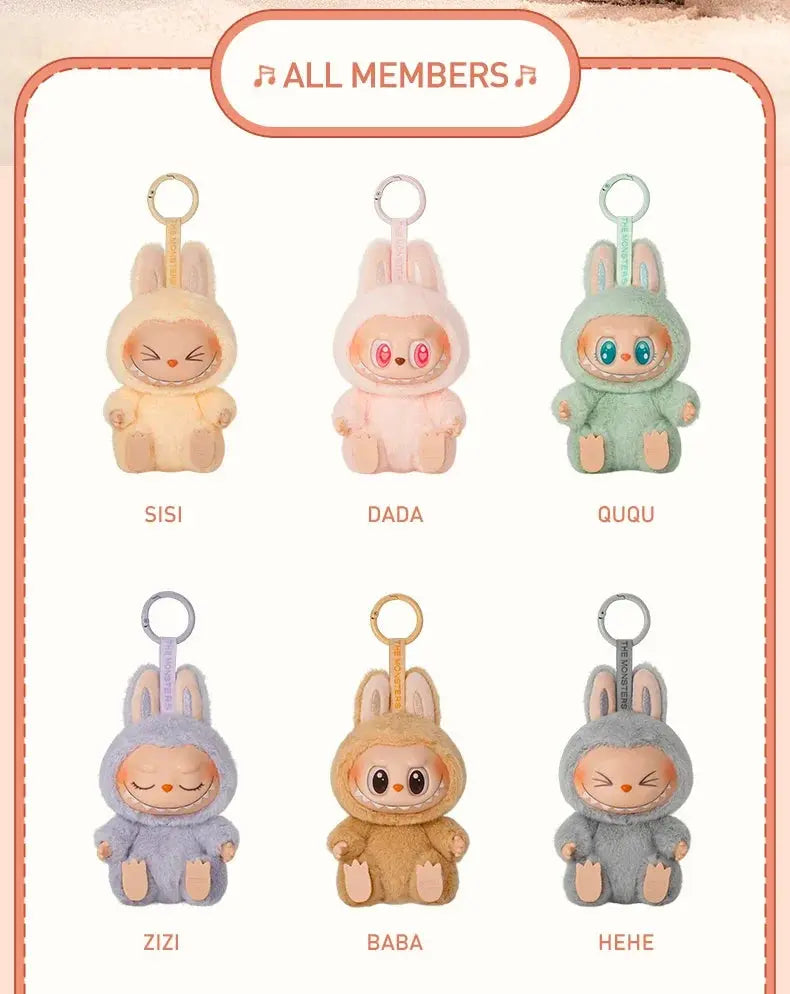 POP MART The Monsters Have A Seat Series keychain with pendant plush vinyl blind box toys mystery box MedSurgery Store For Digital Health