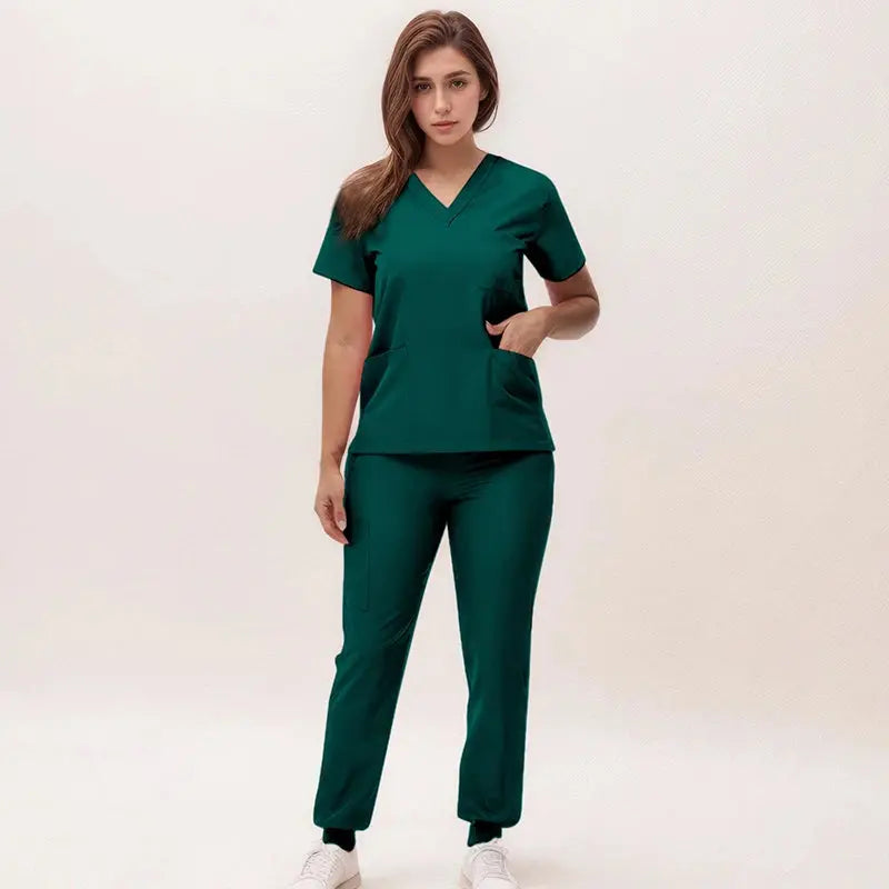 2025 new v-neck nursing scrubs, jogging pants, surgical scrubs sets, dentist nursing scrubs, hospital scrubs, hospital scrubs S21 MedSurgery Store For Digital Health