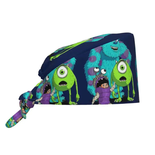 Customized adjustable work cap with Monsters University cartoon, surgical cap for men and women, surgical cap for nursing, doctor and surgeon MedSurgery Store For Digital Health