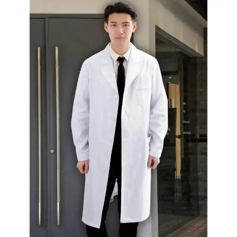 Nursing coverall, white coat, women's long sleeve doctor uniform, men's short sleeve doctor lab coat, university laboratory chemist MedSurgery Store For Digital Health